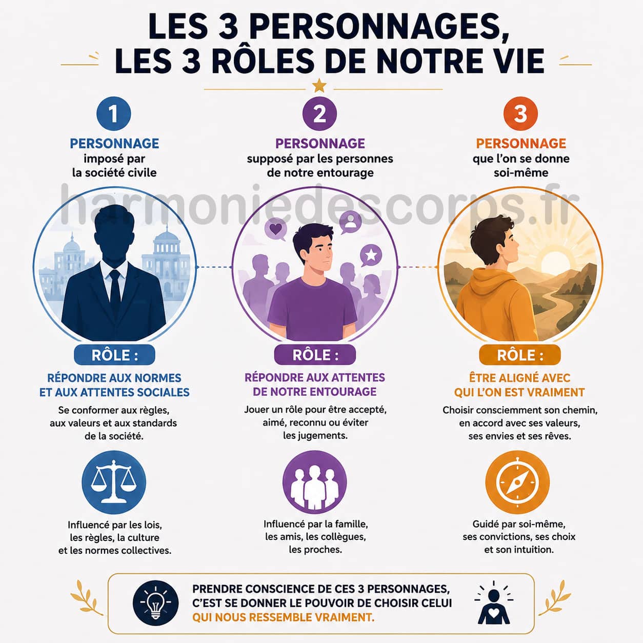 Trois personnages qui nous habitent tous